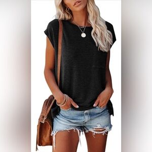 NWOT Mirol Batwing Pocket Tee